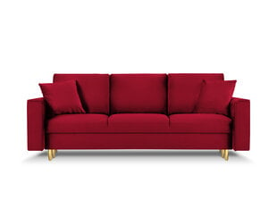 Kolmen istuttava sohva Mazzini Sofas Cartadera, punainen/kultainen hinta ja tiedot | Mazzini Sofas Huonekalut ja sisustus | hobbyhall.fi