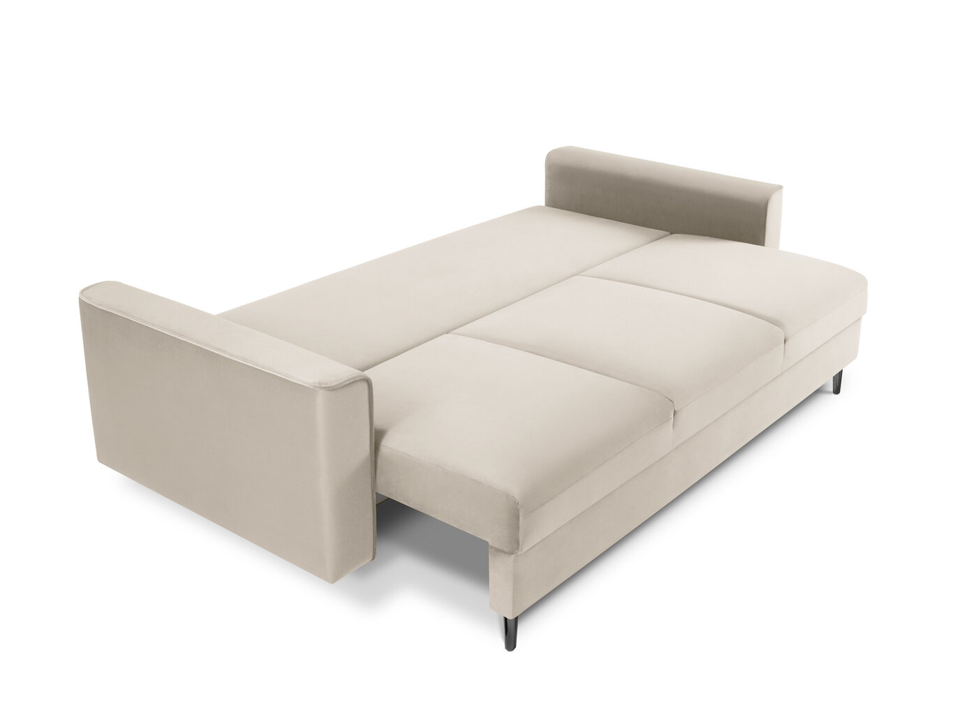 Kolmen istuttava sohva Mazzini Sofas Cartadera, beige/musta hinta ja tiedot | Sohvat ja vuodesohvat | hobbyhall.fi