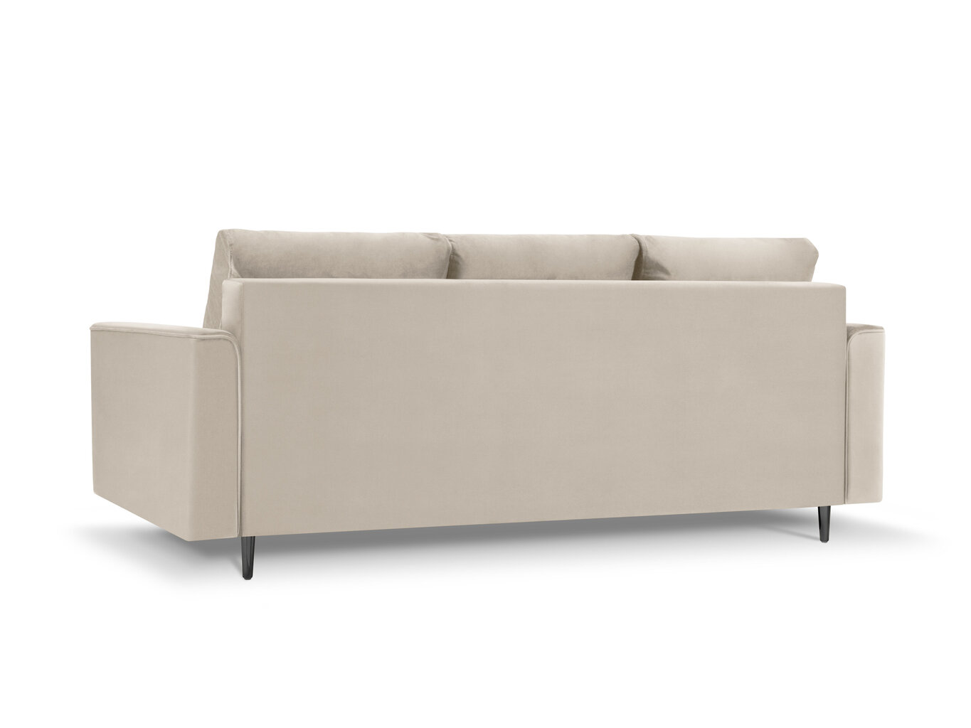 Kolmen istuttava sohva Mazzini Sofas Cartadera, beige/musta hinta ja tiedot | Sohvat ja vuodesohvat | hobbyhall.fi