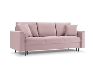 Kolmen istuttava sohva Mazzini Sofas Cartadera, vaaleanpunainen/musta hinta ja tiedot | Mazzini Sofas Olohuoneen kalusteet | hobbyhall.fi