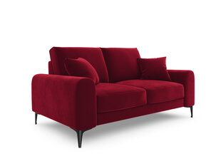 Kahden istuttava sohva Mazzini Sofas Madara, veluuri, punainen/musta hinta ja tiedot | Mazzini Sofas Olohuoneen kalusteet | hobbyhall.fi