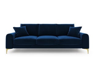 Kolmen istuttava sohva Mazzini Sofas Madara, veluuri, tummansininen/kultainen hinta ja tiedot | Sohvat ja vuodesohvat | hobbyhall.fi