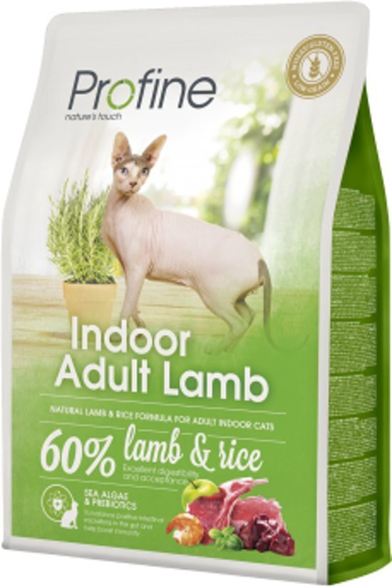 Profine Indoor Adult Lamb -kissanruoka, 2 kg hinta ja tiedot | Kissan kuivaruoka | hobbyhall.fi