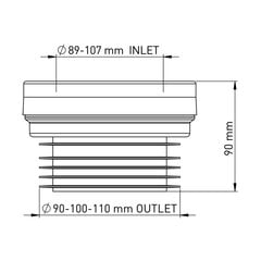 WC-liitäntä hinta ja tiedot | Nova Saniteettitarvikkeet | hobbyhall.fi