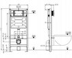 Piilotettu wc-kehys Mexen 4in1 Fenix Slim napilla Fenix 02 Black hinta ja tiedot | WC-istuimen lisätarvikkeet | hobbyhall.fi