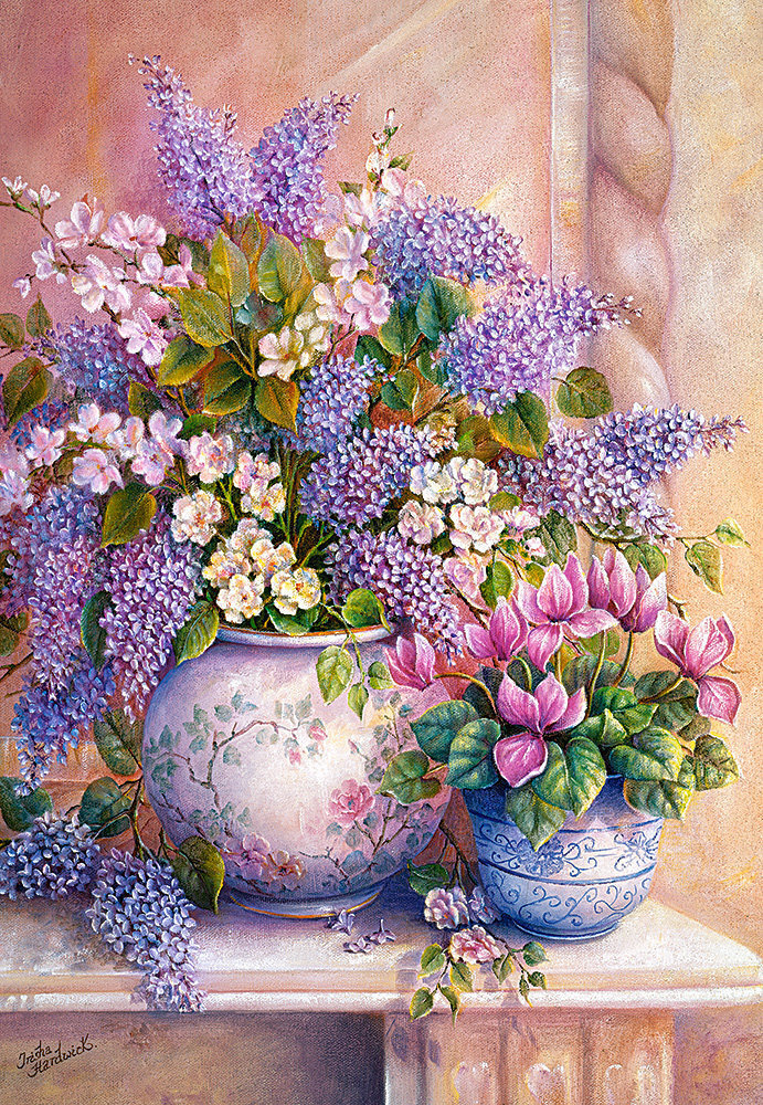 Palapeli Castorland Lilac Flowers, 1500 kpl hinta ja tiedot | Palapelit | hobbyhall.fi