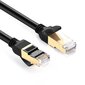 Kaapeli Ugreen Ethernet Patchcord RJ45 Cat 7 STP LAN 10Gbps 2m, musta (11269) hinta ja tiedot | Kaapelit ja adapterit | hobbyhall.fi