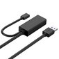 Ugreen Active Kick USB 3.2 Gen 1 -jatkokaapeli (USB 3.0, USB 3.1 Gen 1) 10 m musta (US175) hinta ja tiedot | Adapterit | hobbyhall.fi