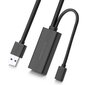Ugreen Active Kick USB 3.2 Gen 1 -jatkokaapeli (USB 3.0, USB 3.1 Gen 1) 10 m musta (US175) hinta ja tiedot | Adapterit | hobbyhall.fi