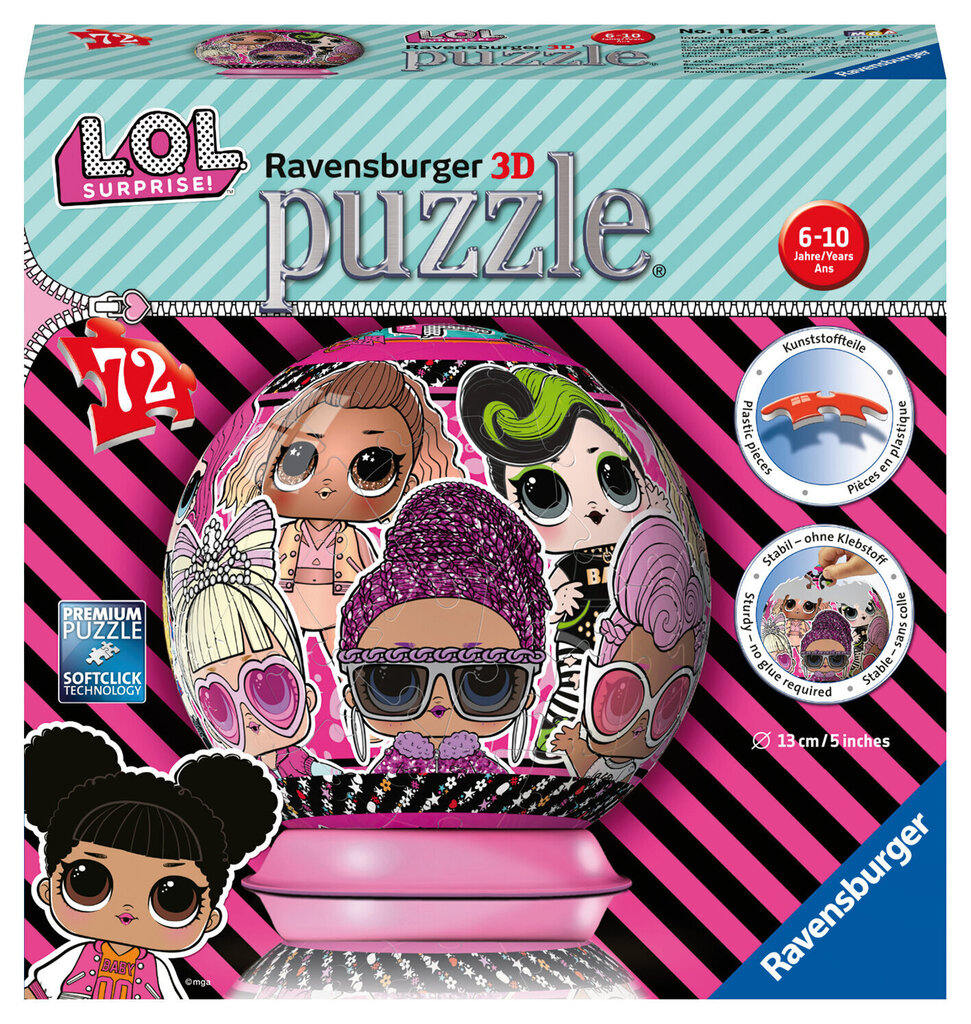 RAVENSBURGER palapeli L.O.L. Surprise, 72kpl. hinta ja tiedot | Palapelit | hobbyhall.fi