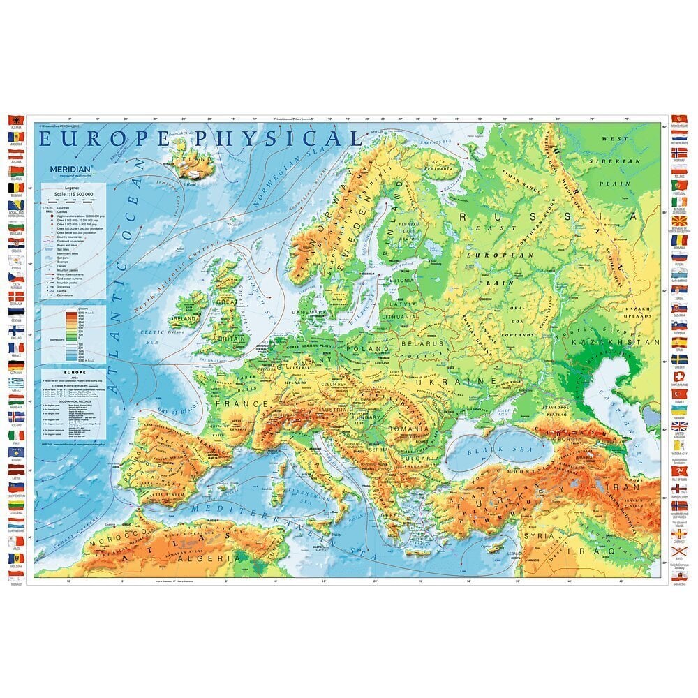 TREFL Palapeli Euroopan kartta, 1000 palaa hinta 