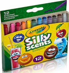 Vaha liitusetti Crayola Silly Scents Twist aromi 12 kpl. hinta ja tiedot | Kehittävät lelut | hobbyhall.fi