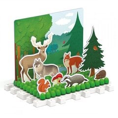 Jigsaw Forest and Farm Animals Quercetti, 0621, 81 kpl hinta ja tiedot | Kehittävät lelut | hobbyhall.fi