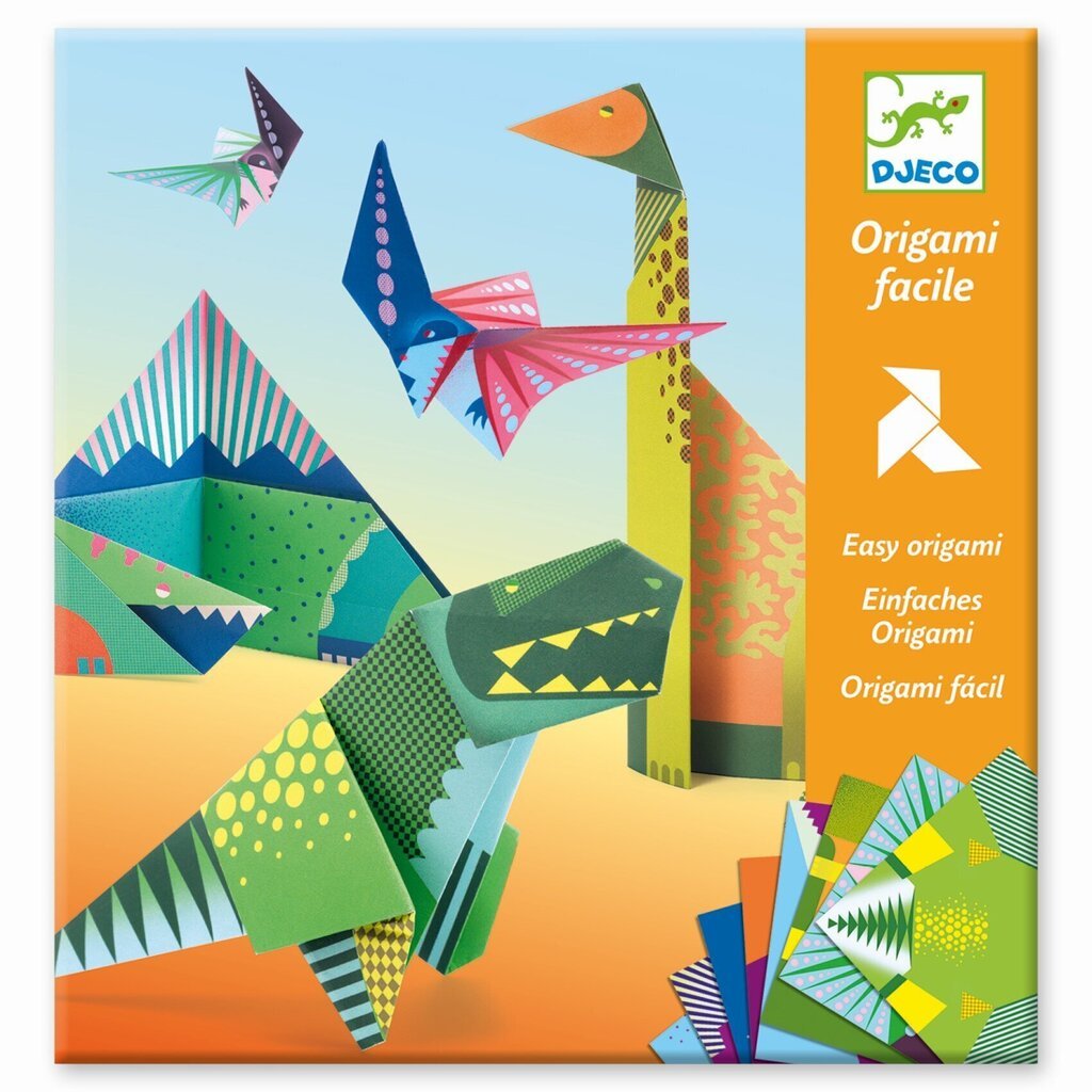 Origami paperit - Dinosaurus, Djeco, DJ08758 hinta ja tiedot | Kehittävät lelut | hobbyhall.fi