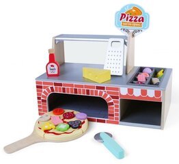Puinen lelusarja Pizza keittiö Ecotoys hinta ja tiedot | Tyttöjen lelut | hobbyhall.fi