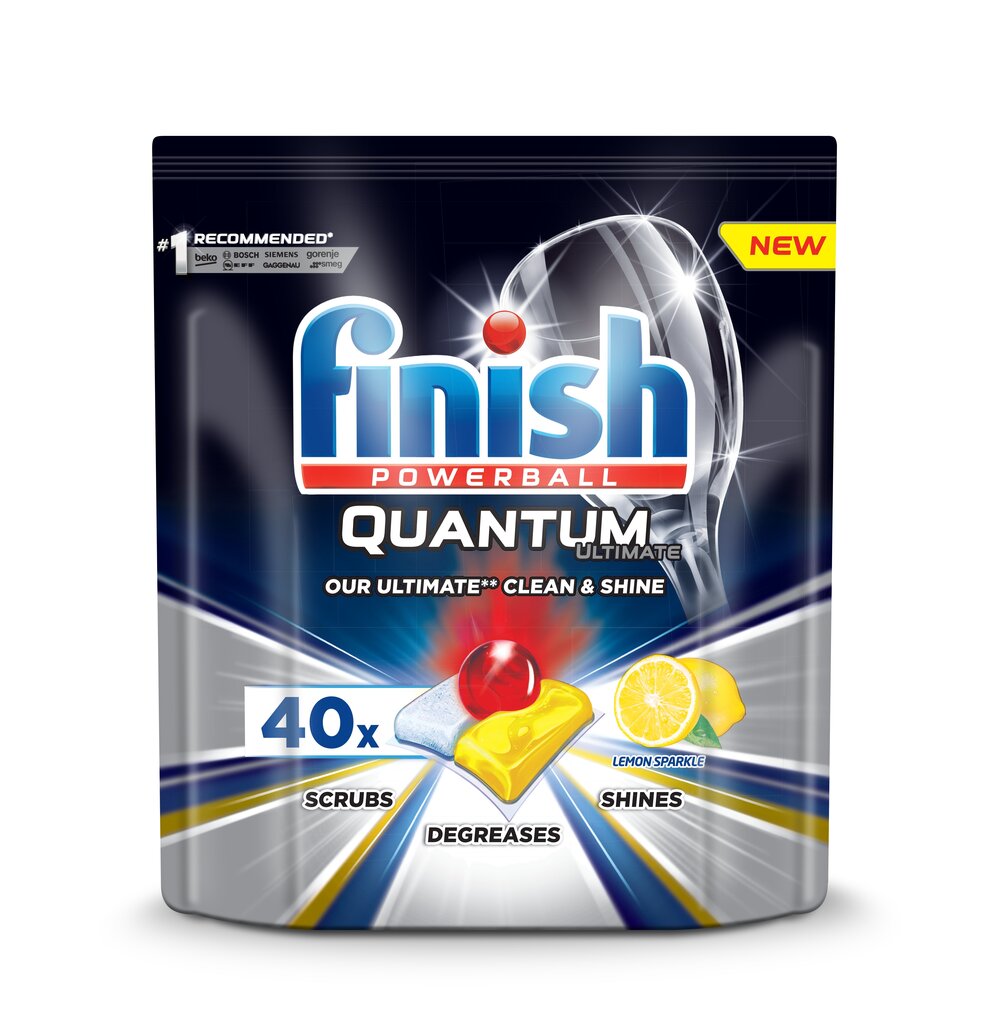 Astianpesukonetabletit FINISH Quantum Ultimate Lemon, 40 kpl hinta ja tiedot | Astianpesuaineet | hobbyhall.fi