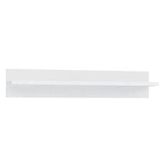 Seinähylly L Light LLGB01B, valkoinen/valkoinen korkeakiilto hinta ja tiedot | Hyllyt | hobbyhall.fi