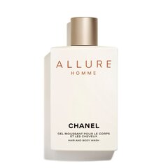 Chanel Allure Homme Suihkugeeli miehille, 200 ml hinta ja tiedot | Suihkusaippuat ja suihkugeelit | hobbyhall.fi