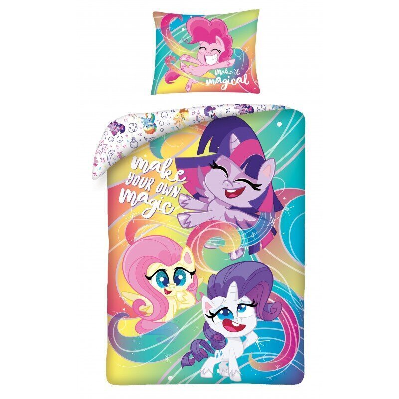 Lasten pussilakanasetti My Little Pony 140x200, 2kpl hinta ja tiedot | Vuodevaatteet lapsille | hobbyhall.fi