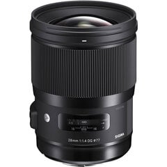 Sigma 28mm f/1.4 DG HSM Art-objektiivi Canonille hinta ja tiedot | Sigma Puhelimet, älylaitteet ja kamerat | hobbyhall.fi