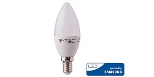 5,5 W LED-lamppu V-TAC, kynttilän muotoinen, E14, 6400K (kylmä valkoinen) LED SAMSUNG Diodi hinta ja tiedot | Lamput | hobbyhall.fi