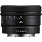 Sony FE 40mm F2.5 G (Black) | (SEL40F25G) hinta ja tiedot | Objektiivit | hobbyhall.fi