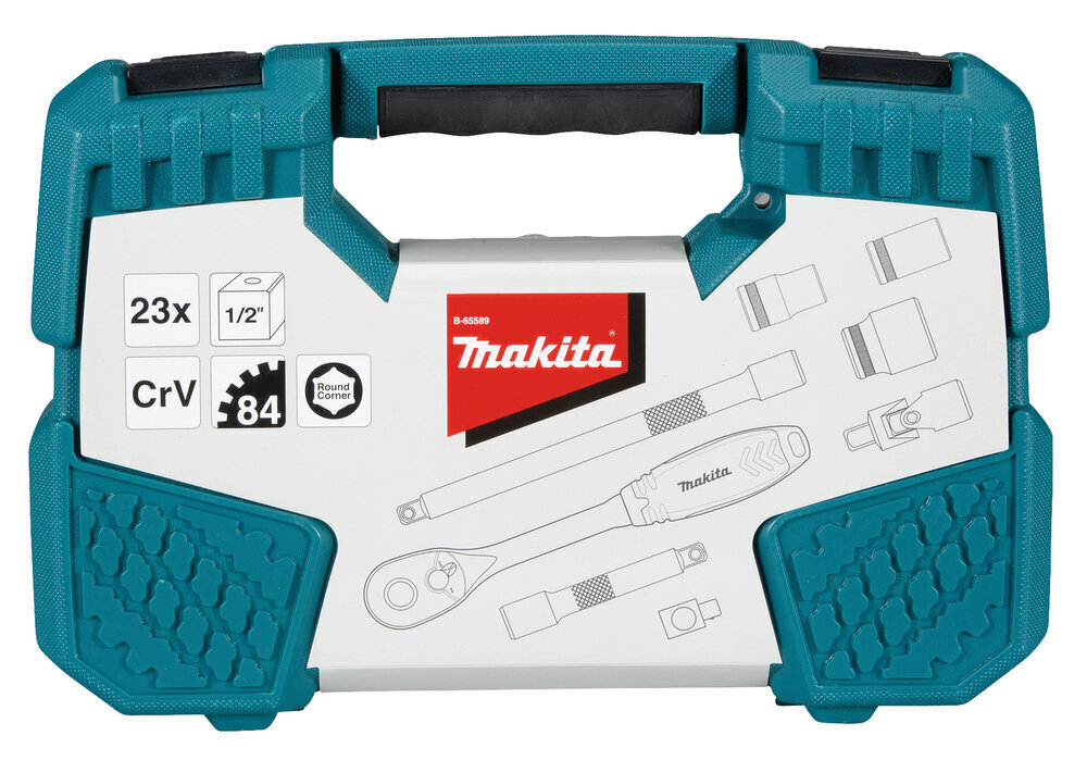 Makita B-65589 Hylsysarja 1/2, 23 kpl hinta ja tiedot | Käsityökalut | hobbyhall.fi