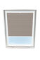 Laskostettu verho kattoikkunaan Velux, 66x118 cm, beige B-306000 hinta ja tiedot | Rullaverhot | hobbyhall.fi