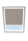 Laskostettu verho kattoikkunaan Velux, 78x140 cm, beige B-306000 hinta ja tiedot | Rullaverhot | hobbyhall.fi