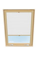 Laskostettu verho kattoikkunaan Velux, 78x118 cm, beige B-301000