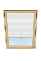 Laskostettu verho kattoikkunaan Velux, 94x118 cm, valkoinen B-301000 hinta ja tiedot | Rullaverhot | hobbyhall.fi