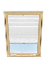 Laskostettu verho kattoikkunaan Velux, 114x140 cm, valkoinen B-301000 hinta ja tiedot | Rullaverhot | hobbyhall.fi