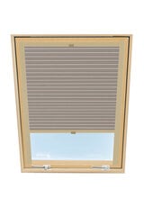 Laskostettu verho kattoikkunaan Velux, 66x118 cm, beige B-306000 hinta ja tiedot | Rullaverhot | hobbyhall.fi