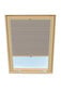 Laskostettu verho kattoikkunaan Velux, 78x160 cm, beige B-306000 hinta ja tiedot | Rullaverhot | hobbyhall.fi