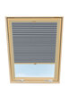 Laskostettu verho kattoikkunaan Velux, 78x140 cm, beige B-308000