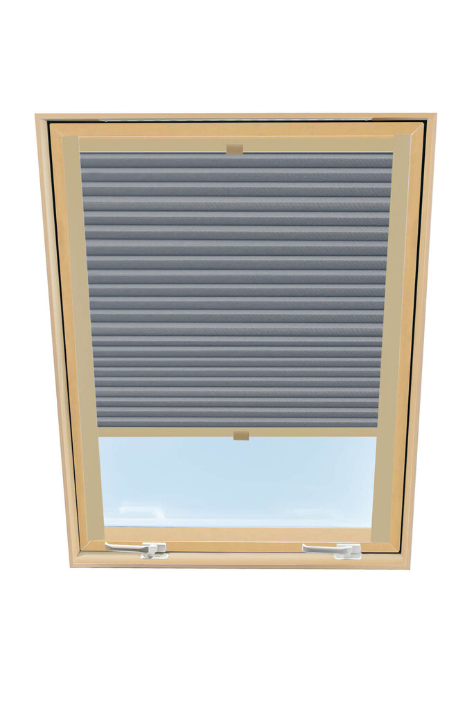 Laskostettu verho kattoikkunaan Velux, 78x140 cm, beige B-308000 hinta ja tiedot | Rullaverhot | hobbyhall.fi