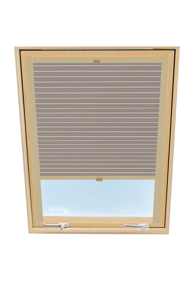 Laskostettu verho kattoikkunaan Velux, 94x140 cm, beige B-306000 hinta ja tiedot | Rullaverhot | hobbyhall.fi