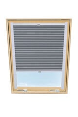 Laskostettu verho kattoikkunaan Velux, 94x140 cm, harmaa B-308000 hinta ja tiedot | Rullaverhot | hobbyhall.fi