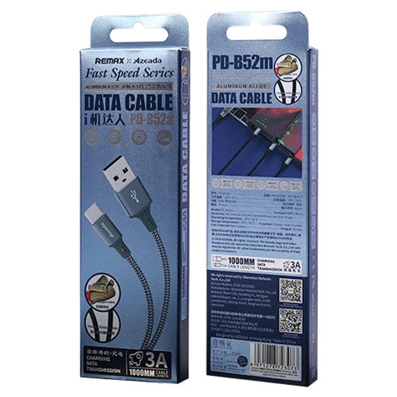 Proda Azeada Series PD-B52i, USB - Lightning, 1 m hinta ja tiedot | Puhelinkaapelit | hobbyhall.fi