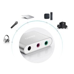 Choetech USB Type C - Mini Plug 3,5 mm Audio Converter Adapter Harmaa (HUB-A02GY) hinta ja tiedot | Puhelinkaapelit | hobbyhall.fi