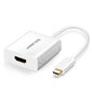 Ugreen USB Type C (urosliitäntä) - HDMI (naarasliitäntä) -sovitin valkoinen (40273) hinta ja tiedot | Puhelinkaapelit | hobbyhall.fi