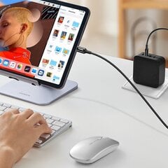 Ugreen USB-C (uros) - USB-C (uros) Kaapeli, 1 m, musta (US300) hinta ja tiedot | Puhelinkaapelit | hobbyhall.fi
