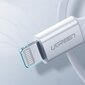 Ugreen MFi-sertifioitu USB-C-Lightning-kaapeli, 3 A, 2 m, valkoinen (US171) hinta ja tiedot | Puhelinkaapelit | hobbyhall.fi