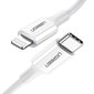 Ugreen USB C–Lightning Kaapeli, 3 A ,0,25 m, valkoinen (US171) hinta ja tiedot | Puhelinkaapelit | hobbyhall.fi