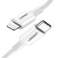 Ugreen MFi-sertifioitu USB-C-Lightning-kaapeli, 3 A, 0,5 m, valkoinen (US171) hinta ja tiedot | Puhelinkaapelit | hobbyhall.fi