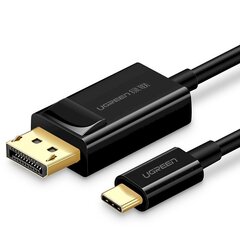 Ugreen USB-C-Display Port-kaapeli, 4 K, 1,5 m (MM139) hinta ja tiedot | Puhelinkaapelit | hobbyhall.fi