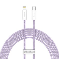 USB-C-kaapeli Lightning Base Dynamic -sarjalle, 20 W, 2 m (violetti). hinta ja tiedot | Puhelinkaapelit | hobbyhall.fi