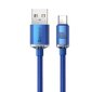 Baseus crystal shine sarja nopea latausdatakaapeli USB Type A – USB Type C100W 1,2m sininen (CAJY000403) hinta ja tiedot | Puhelinkaapelit | hobbyhall.fi