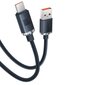 Baseus crystal shine sarja nopea latausdatakaapeli USB Type A – USB Type C100W 1,2m sininen (CAJY000403) hinta ja tiedot | Puhelinkaapelit | hobbyhall.fi