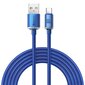 Base crystal shine -sarjan pikalatausdatakaapeli USB Type A - USB Type C 100W 2m sininen (CAJY000503) hinta ja tiedot | Puhelinkaapelit | hobbyhall.fi